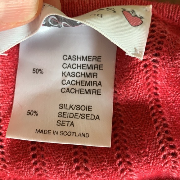 Clan Douglas Luxury Cashmere Silk Cardigan Large - Picture 8 of 9